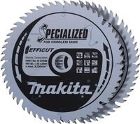 Trennscheibe f&uuml;r Holz MAKITA Efficut 165x1,45x20mm T56 23&deg;, 2 Stk.