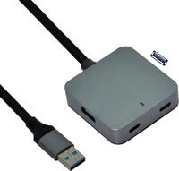 VALUE USB3.2 Gen1 Hub 2xA+ 2xC mit Verl&auml;ngerungskabel 5m (12.99.1124)