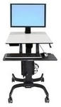 Ergotron WorkFit-C Single HD Sit-Stand Workstation - Wagen f&uuml;r