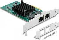 DeLOCK - Netzwerkadapter - PCIe 2,0 x4 Low-Profile - Gigabit Ethernet x 2 (89021)