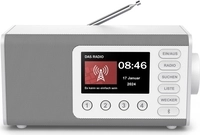 Hama Digitalradio DR1001, FM/DAB/DAB+/Bluetooth&reg; RX, Radiowecker, Wei&szlig; (00054261)