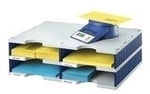 styrodoc duo Dateiablagebox Polystyrol Blau - Grau (268-0202.38)