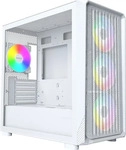 Montech X5M (W), Montech X5M wei&szlig; Micro-Tower PC-Geh&auml;use mit Tempered Glass, ARGB