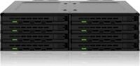 IcyDock 8x2.5 SATA/SAS in 1x5.25m bay mobile rack (MB038SP-B)