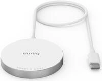 Hama MagCharge FC15 Handy - Smartphone Wei&szlig; USB Kabelloses Aufladen Schnellladung