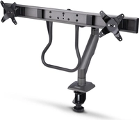 StarTech.com Desk Mount Dual Monitor Arm w/ Crossbar, Up To 27 Displays -