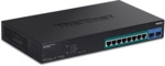TRENDnet TPE-1021WS - Switch - Smart - 8 x 10/100/1000 (PoE+) + 2 x 10/100/1000/SFP -