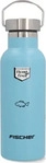 Fischer 50439, FISCHER Fahrrad-Trinkflasche Boy, Edelstahl, blau aus leichtem,