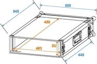 ROADINGER Rack Profi 2HE 45cm (30109095)