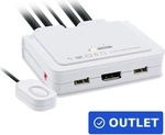 InLine 63614I Tastatur/Video/Maus (KVM)-Switch Schwarz (63614I) (B-Ware)