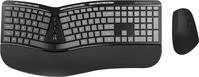 Conceptronic ERGO Kabelloses Set aus ergonomischer Tastatur und vertikaler Maus -