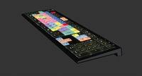 Logickeyboard LKB-PPROCC-A2PC-FR Tastatur USB QWERTY Franz&ouml;sisch Schwarz