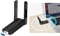 LogiLink WiFi USB 3.0 Adapter, mit Antennen, 5,8 GHz Anschluss: USB-A Stecker,