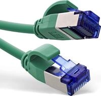 InLine&reg; Patchkabel Slim, Cat.6A, S/FTP, TPE (LSZH) flexibel, PoE, gr&uuml;n, 30m
