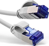 InLine&reg; Patchkabel Slim, Cat.6A, S/FTP, TPE (LSZH) flexibel, PoE, wei&szlig;, 25m