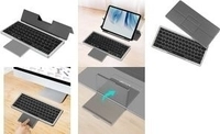 LogiLink Keyboard BT 5.1 mit Trackpad und abnehmb. Cover (ID0214)