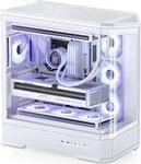 Jonsbo D400 PC-Geh&auml;use Midi Tower ATX Tempered Glass - wei&szlig; (D400 WHITE)