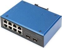 Digitus Industrial 8+2 -Port Fast Ethernet PoE Switch - Unmanaged - Fast Ethernet