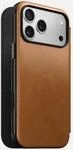 Nomad Modern Leather Folio Schutzh&uuml;lle f&uuml;r iPhone 17 Pro Max 6.9 Beige Tan
