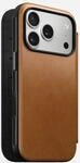 Nomad Modern Leather Folio Schutzh&uuml;lle f&uuml;r iPhone 17 Pro English Tan 16 cm Beige