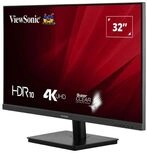 ViewSonic VA3208-4K-HD, LED-Monitor - (80 cm (31.5 Zoll), schwarz (matt), UltraHD/4K,