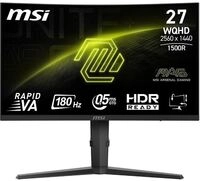 MSI MAG 275CQPFDE Gaming Monitor - QHD Cuved Panel, 180Hz, 0,5ms [Energieklasse F]