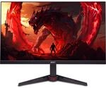 Acer Nitro VG240YX1, Gaming-Monitor - (60.5 cm (23.8 Zoll), schwarz/rot, FullHD, VA,
