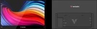 Verbatim PMT-15 Tragbarer Touch-Monitor 39,6 cm (15,6) Full HD 2x USB-C, HDMI Schwarz