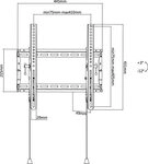 Goobay Pro TV-Wandhalterung Pro TILT (M), M (81-140 cm / 32-55), Schwarz - f&uuml;r