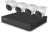 Foscam FNA108E-T4-2T FNA108E-T4-2T LAN IP-&Uuml;berwachungskamera-Set 8-Kanal mit 4