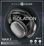 Cellularline Music & Sound Bluetooth Headphone MAXI 3 Black (BTHEADBMSMAXI3K)