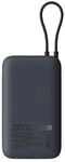 Xiaomi Power Bank 20000mAh (Integrated Cable) GL Dark Gray, 22.5W Fast Charge