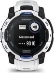 Garmin Instinct 3 Solar 45mm Schwarz/Steinwei&szlig; mit Silikon-Wechselarmband 22 mm
