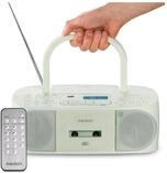 MEDION LIFE DRX-1 Plus Boombox gr&uuml;n DAB+ FM Bluetooth CD Kassetten-Radio 6W RMS