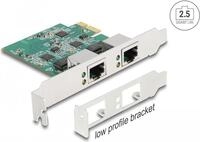 Delock - Netzwerkadapter - PCIe 2,1 Low-Profile - 10M/100M/1G/2,5 Gigabit Ethernet x