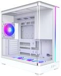 Montech KING 45 PRO wei&szlig; ATX Mid-Tower Geh&auml;use mit 4 ARGB PWM-L&uuml;ftern, 360 mm