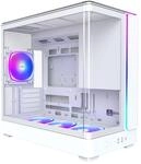 Montech KING 15 PRO wei&szlig;es Micro-ATX PC-Geh&auml;use mit 4 ARGB PWM-L&uuml;ftern und 360 mm