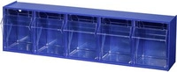 Allit Klappkasten-Magazin (B x H x T) 600 x 165 x 135 mm Blau, Transparent VarioPlus
