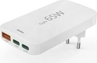 Hama Schnellladeger&auml;t, 2x USB-C, 1x USB-A, flaches Mini-Ladeger&auml;t, PD, 65 W, WS
