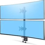 StarTech.com Desk Mount For 2x Vertically Stacked Monitors, Dual 49, TAA -