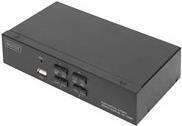 DIGITUS DS-12880 - KVM-/Audio-/USB-Switch - 4 x KVM port(s) - 1 lokaler Benutzer -