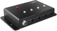 Lindy 43374 Schnittstellen-Hub USB 3.2 Gen 1 (3.1 Gen 1) Type-B 5000 Mbit/s Schwarz