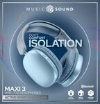 Cellularline Music & Sound Bluetooth Headphone MAXI 3 Blue (BTHEADBMSMAXI3B)