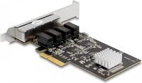DeLOCK PCI Express x4 Karte 4 x RJ45 Gigabit LAN RTL8111 - PCIe - RJ-45 - PCIe...
