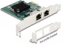 DeLOCK PCI Express x1 Karte zu 2 x RJ45 Gigabit LAN BCM - PCIe - RJ-45 - PCIe 2.0 -