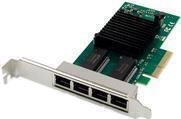 DIGITUS - Netzwerkadapter - PCIe 2,1 - Gigabit Ethernet x 4 (DN-10114)