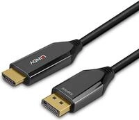 Lindy - Adapterkabel - DisplayPort m&auml;nnlich zu HDMI m&auml;nnlich - 1,0m - abgeschirmt -