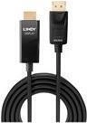Lindy - Adapterkabel - DisplayPort m&auml;nnlich eingerastet zu HDMI m&auml;nnlich - 5 m -