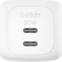 Belkin WCH019KQWH, Belkin BOOSTCHARGE 50W DUAL USB-C PD WALL CHARGER WITH PPS WHT