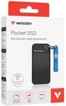SSD 512GB, USB 3.2, Typ-C, Pocket, schwarz/blau (32283)